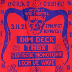 Dim Deck - Strict Tempo 03.11.2021