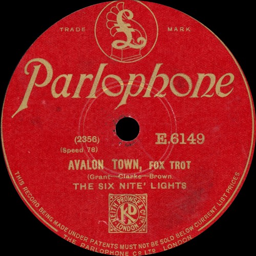 The Six Nite Lights - Avalon Town - 1928