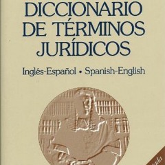 ACCESS EPUB 🖋️ Diccionario De Terminos Juridicos: Ingles-Espanol Spanish-English (Ar