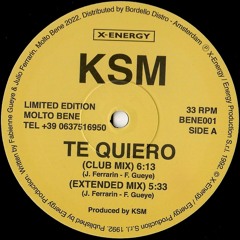 BENE001 / KSM - Te Quiero / I Love You