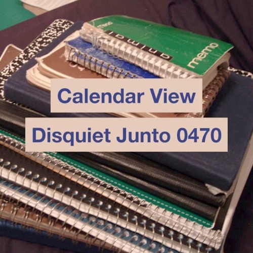 halF calendaR [disquiet0470]