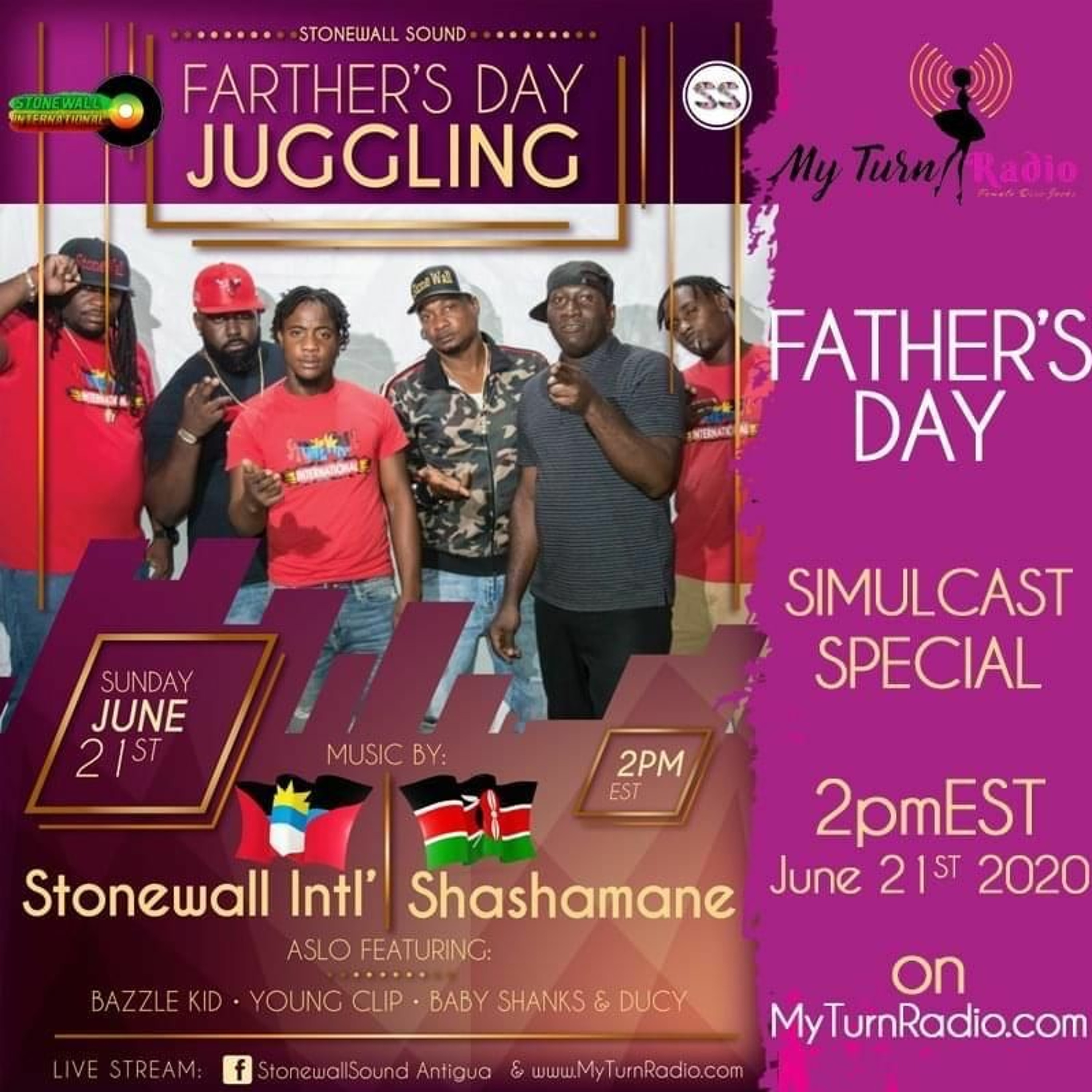 SHASHAMANE INTL LS STONEWALL INTL FATHER'S DAY LIVE DUBPLATES JUGGLING JUNE 2020  Mp3 episode artwork