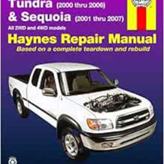 [READ] EPUB ☑️ Toyota Tundra 2WD & 4WD (2000-2006) & Sequoia (2001-2007) Haynes Repai