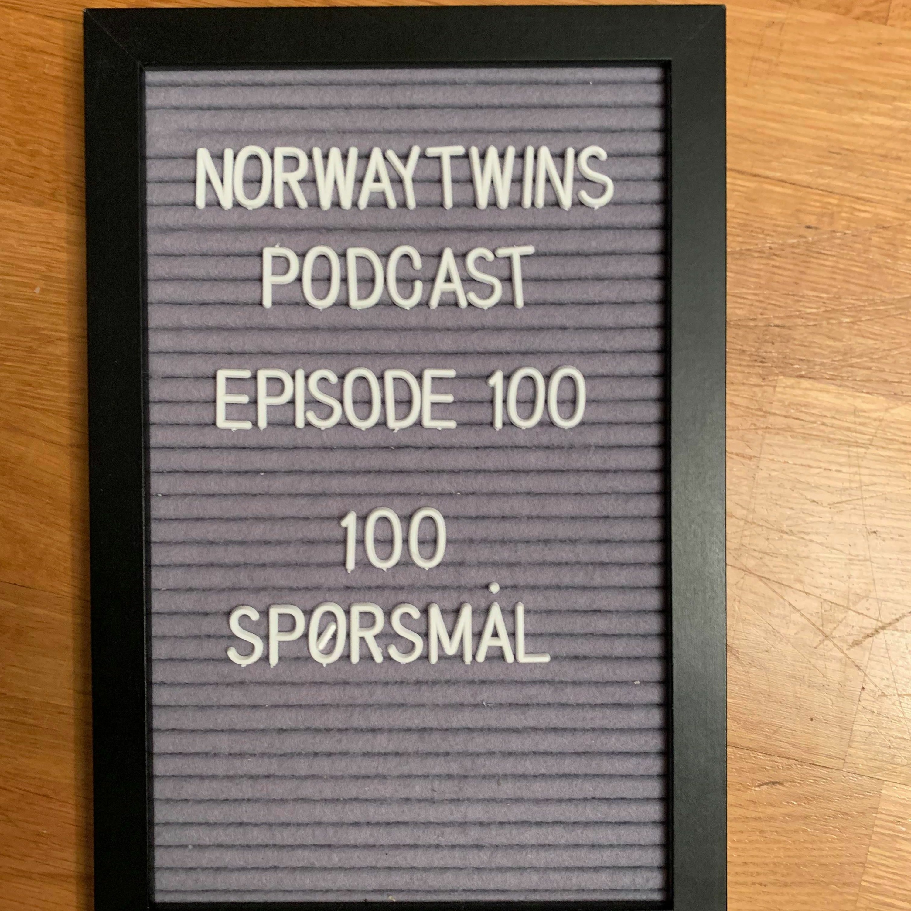 Episode 100: Vi svarer på 100 Spørsmål episode artwork