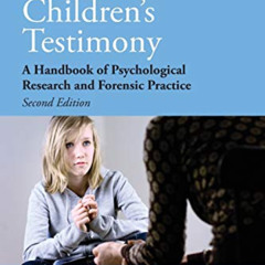 ACCESS EPUB ✉️ Children's Testimony: A Handbook of Psychological Research and Forensi