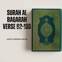 Surah Al Baqarah Verse 92-100