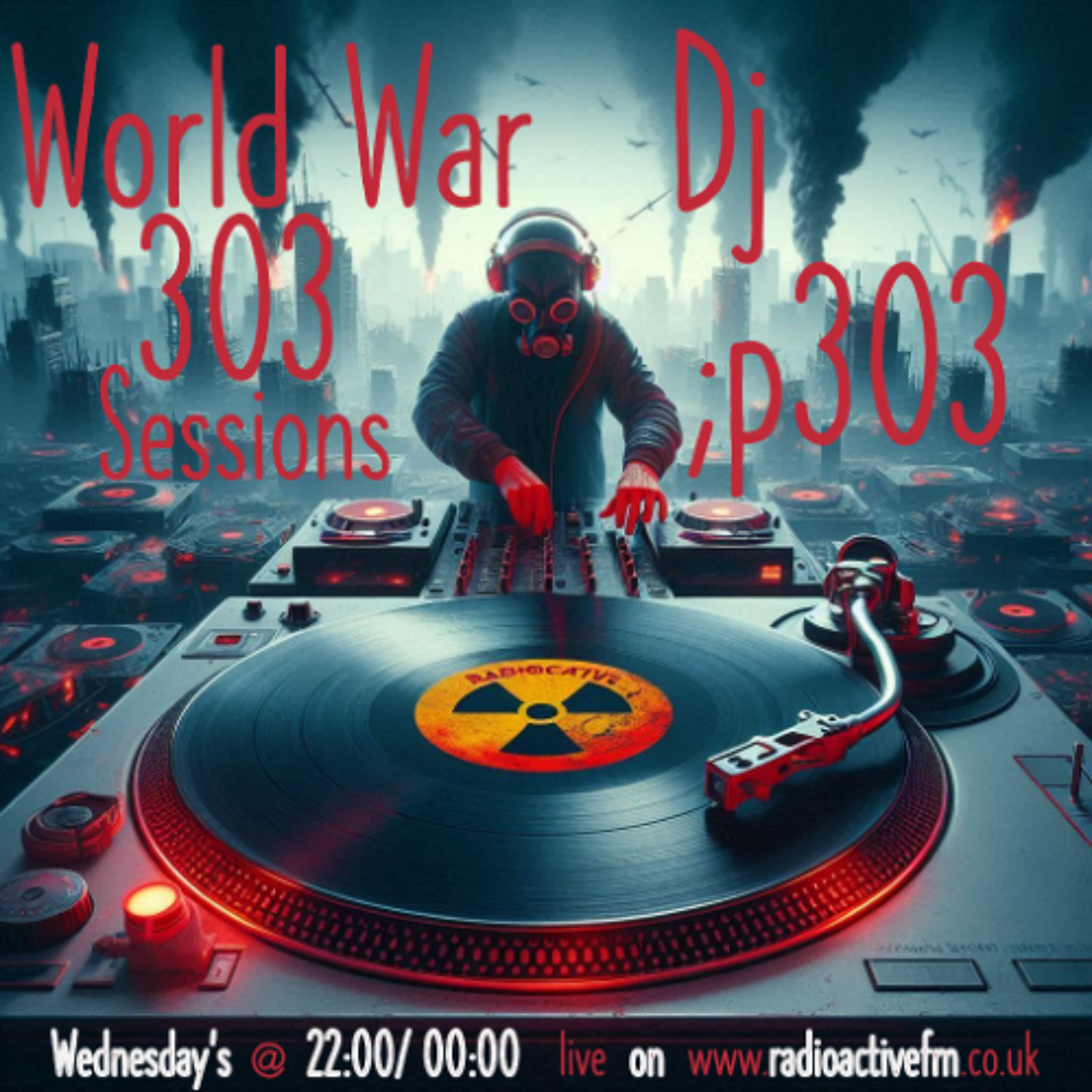 World War 303 Sessions Dj;p303 Live on www.radioactivefm.co.uk 03092025 episode artwork