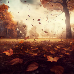 Staring at the falling leaves