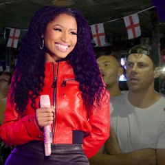 Nicki Minaj megamix apart from she's doing it for karaoke at your local pub (listening experience)