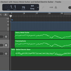 'Higher' cover (Jason Becker) with Garage Band's Heavy Metal Guitar, Tremolophone, & Ballad Electric Bass
