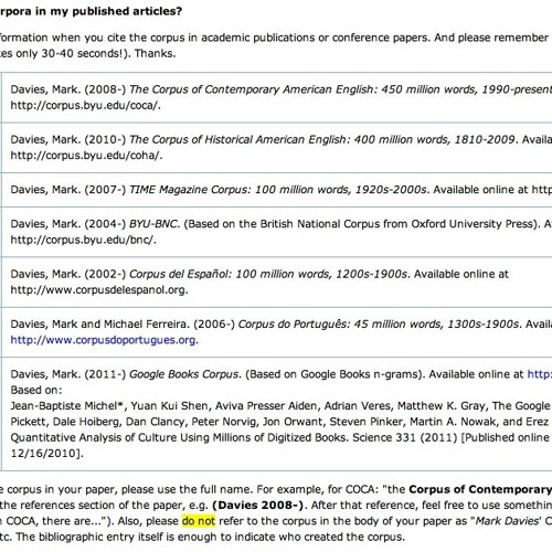 Stream How To Cite Corpus Of Contemporary American English from Denise Johnson Listen online Stream How To Cite Corpus Of Contemporary American English from Denise Johnson Listen online