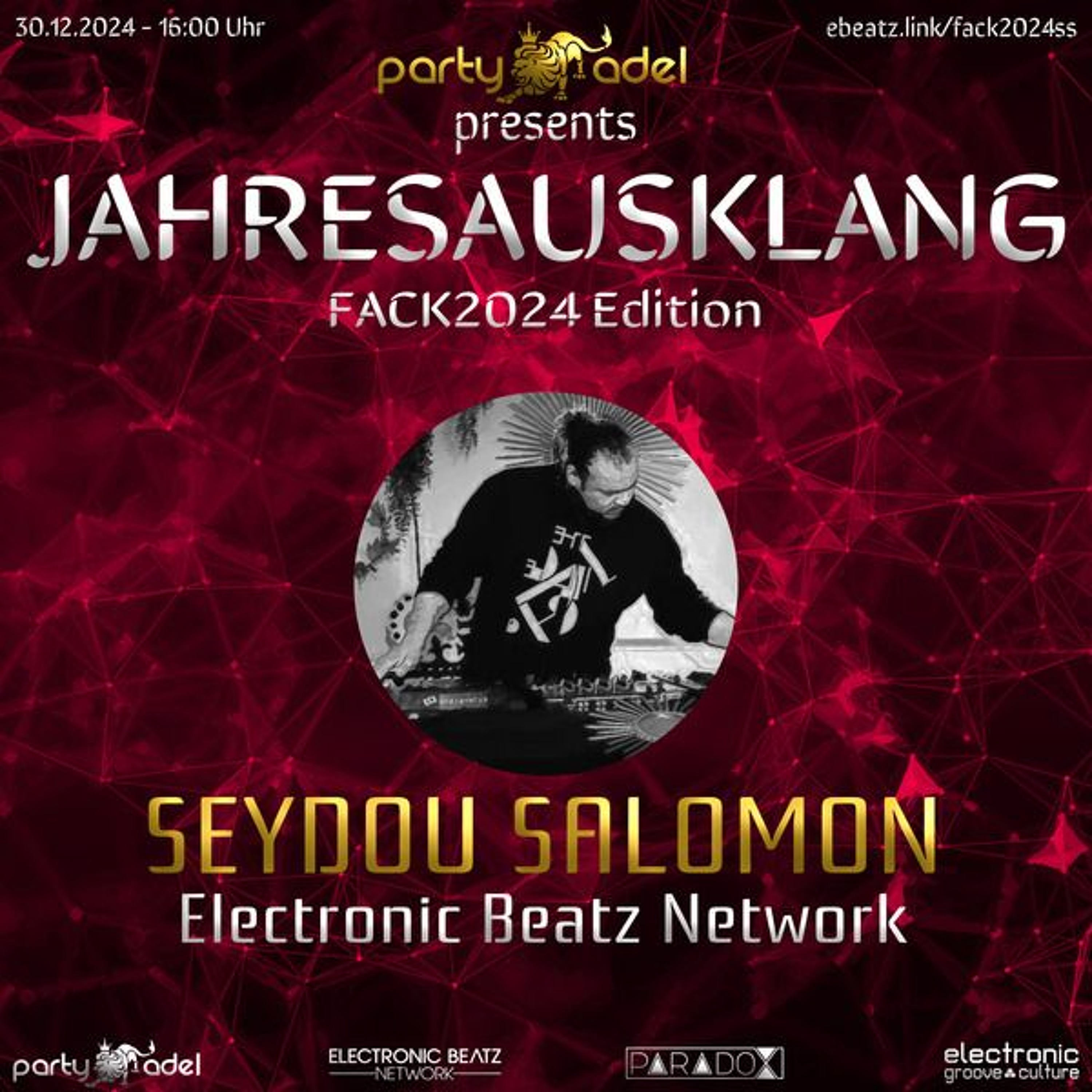 Seydou Salomon Techno Mix Jahresausklang fack 2024 edition by  Electronic Beatz Network episode artwork