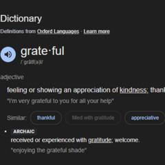 Grateful for another breath