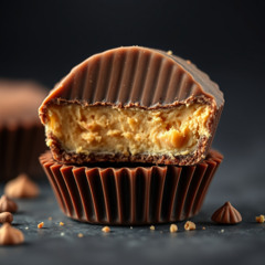 Crispy chocolate, peanut glide cup