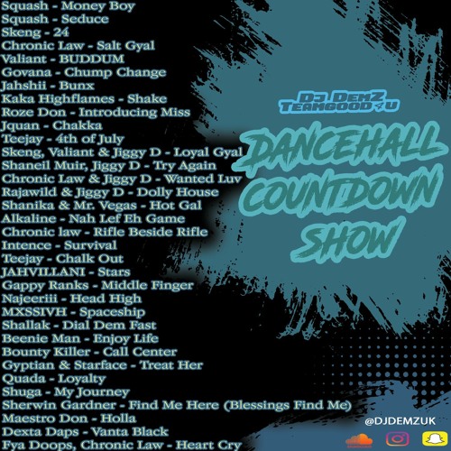 Stream Dancehall Countdown 9 2 24 Skeng Rrrr Top 5 By Dj Demz