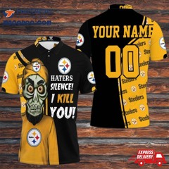 Pittsburgh Steelers Haters Silence The Dead Terrorist Personalized Polo Shirt