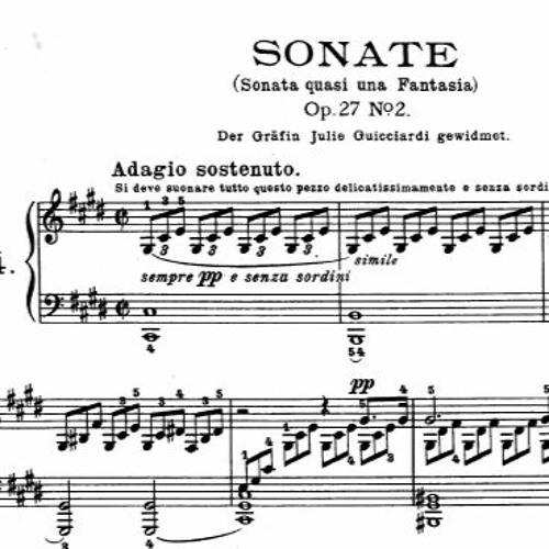Stream Sonata Quasi Una Fantasia Op. 27 No 2 by GroslotMusic | Listen  online for free on SoundCloud