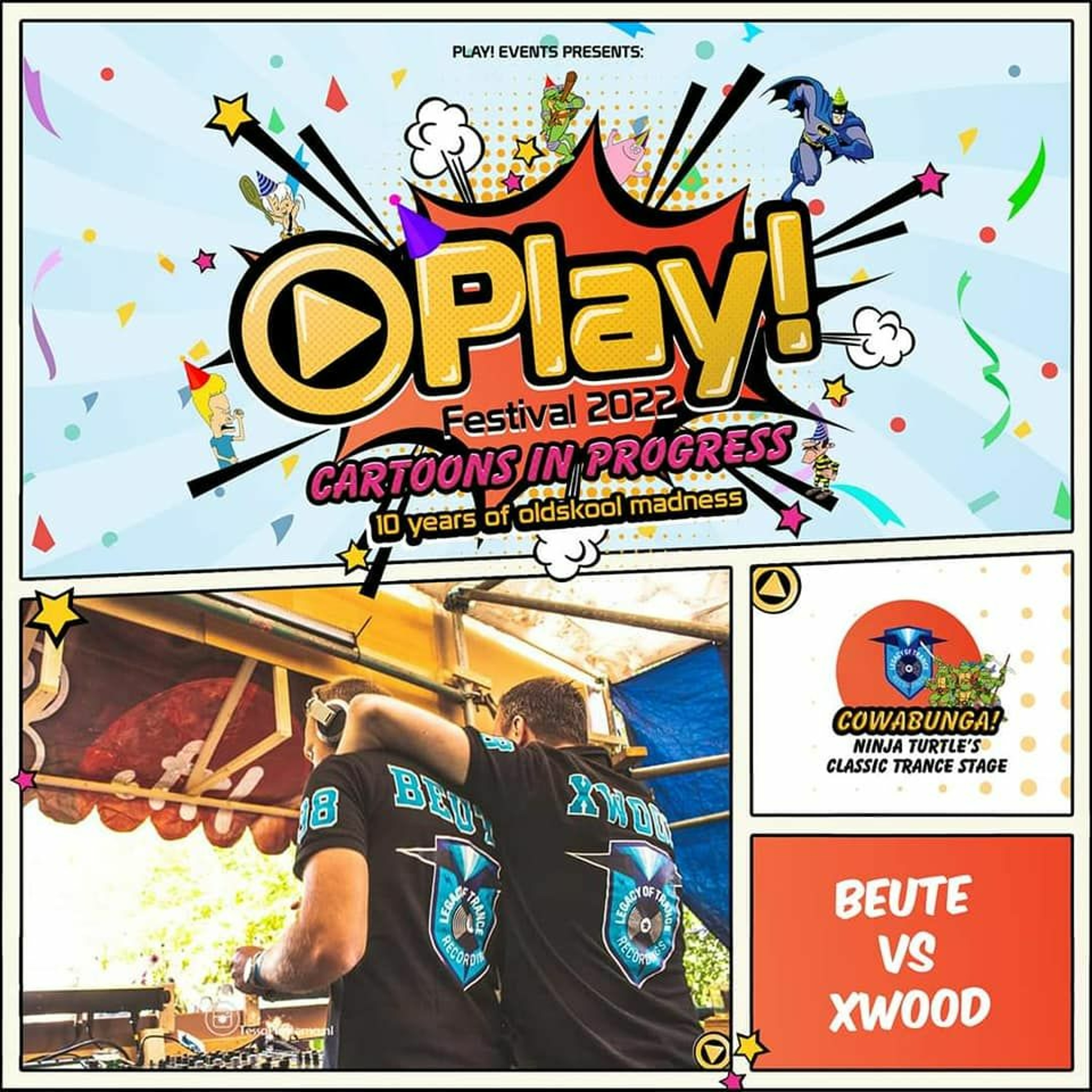 Beute & Barry Xwood At Play! Festival, Cartoons In Progress Legacy Of Trance Recordings Openingset episode artwork