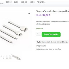 Leather PunchesDierovače na kožu – sada 4 kusov - Krokus