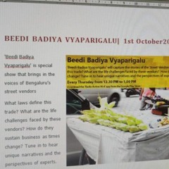 Beedi Badiya Vyaparigalu - Business As Per Seasonal Fruits And Vegetables With  Manjula  RJ Radha