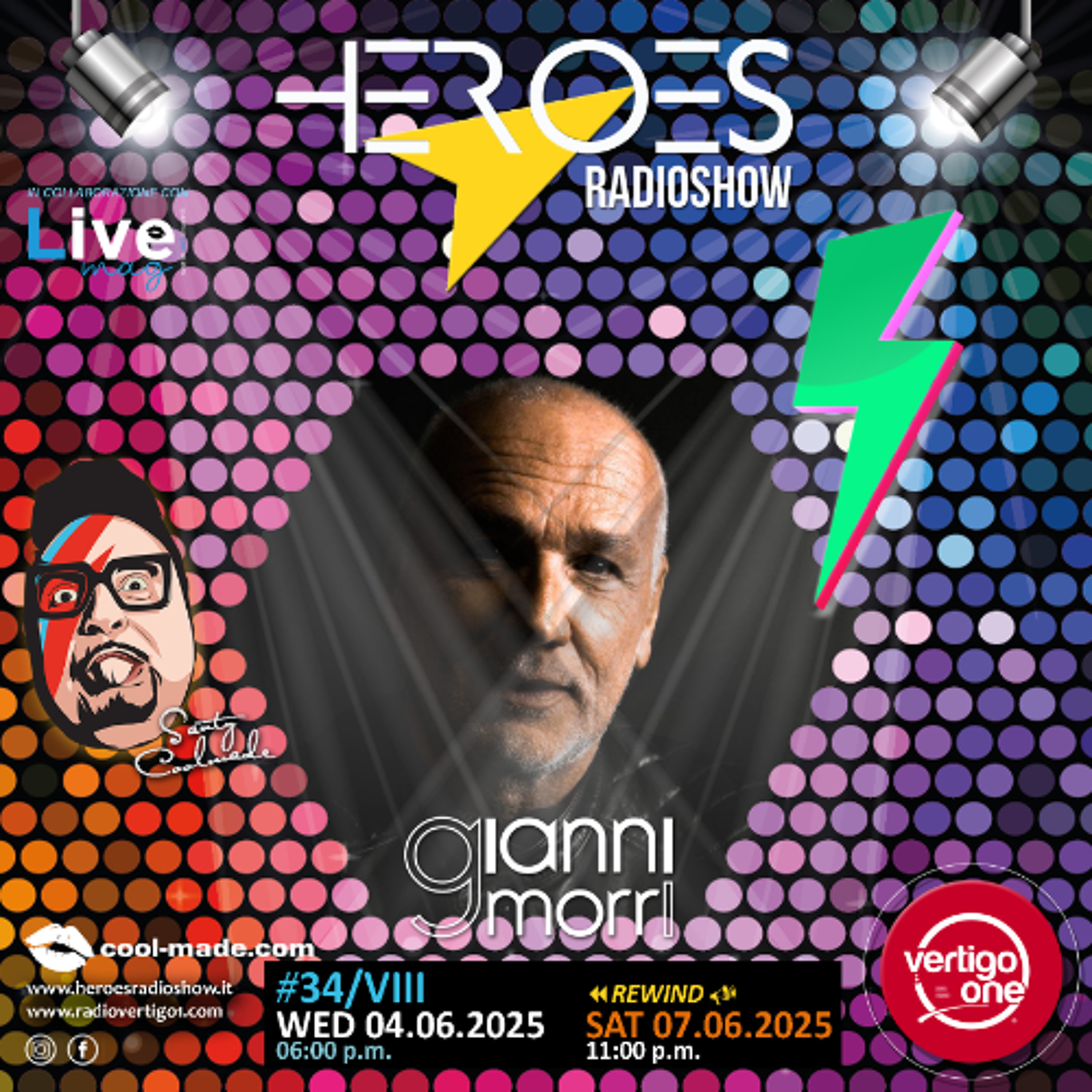 34/2024-25> HEROES RadioShow - Special Guest GIANNI MORRI episode artwork