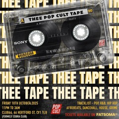 Promo Mix | POPCULT ‘THEE TAPE’ | FRIDAY 10TH OCTOBER | Mixed By Whereiss60