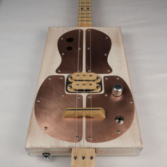 Copper Top 3 String Cigar Box Guitar CBG #2605
