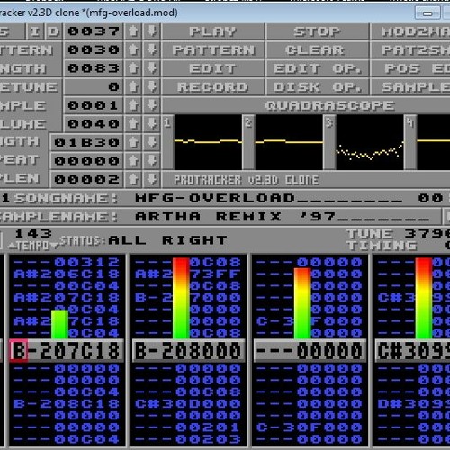 mfg - overload (artha made on amiga protracker 4ch) '97