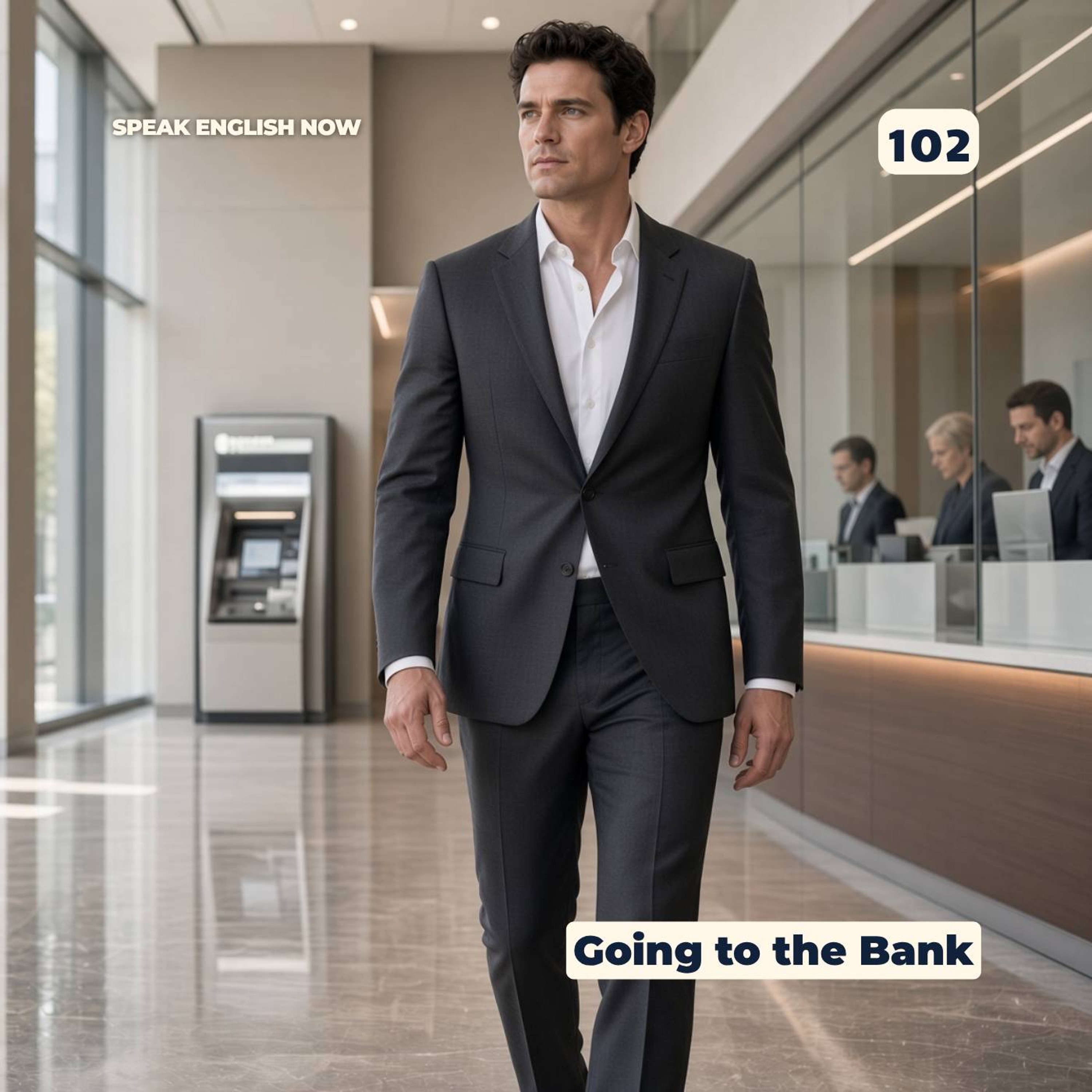 #102 Going to the Bank in English episode artwork
