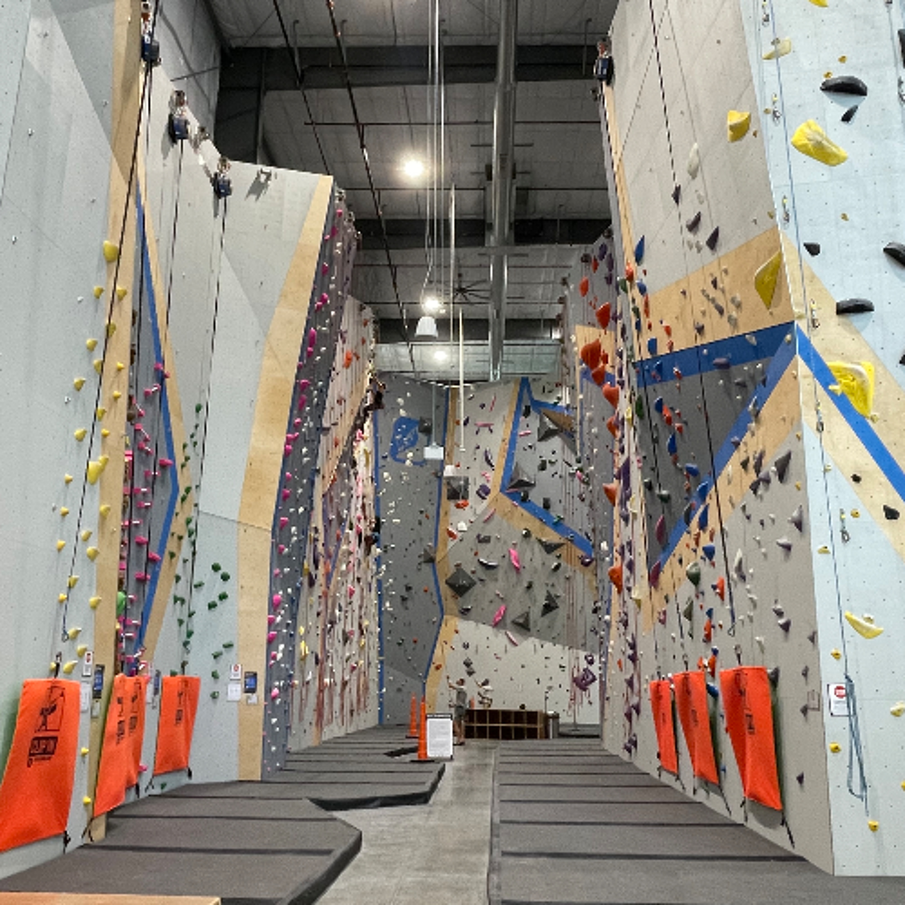 Learning more about rock climbing at the Central Rock Gym in Troy NY