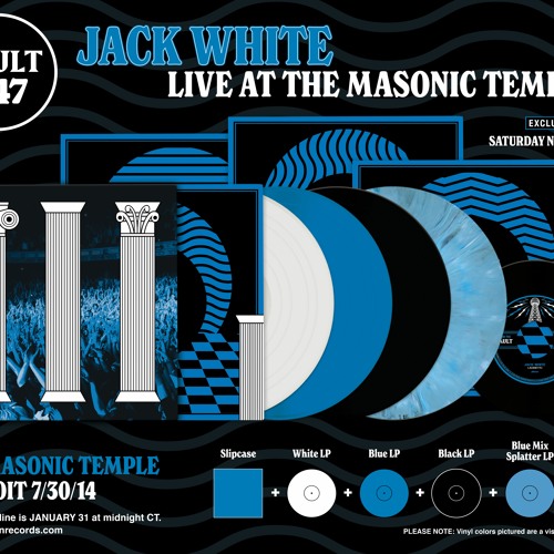 Vault Package #47: Jack White Live at The Masonic Temple "Missing Pieces"