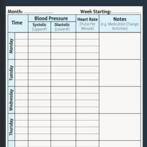 Stream ( aLZa ) Blood Pressure Log Book: Simple Daily Blood Pressure Log, Record & Monitor Blood Pressure by Jungaudrinaburks