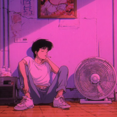 next to the fan
