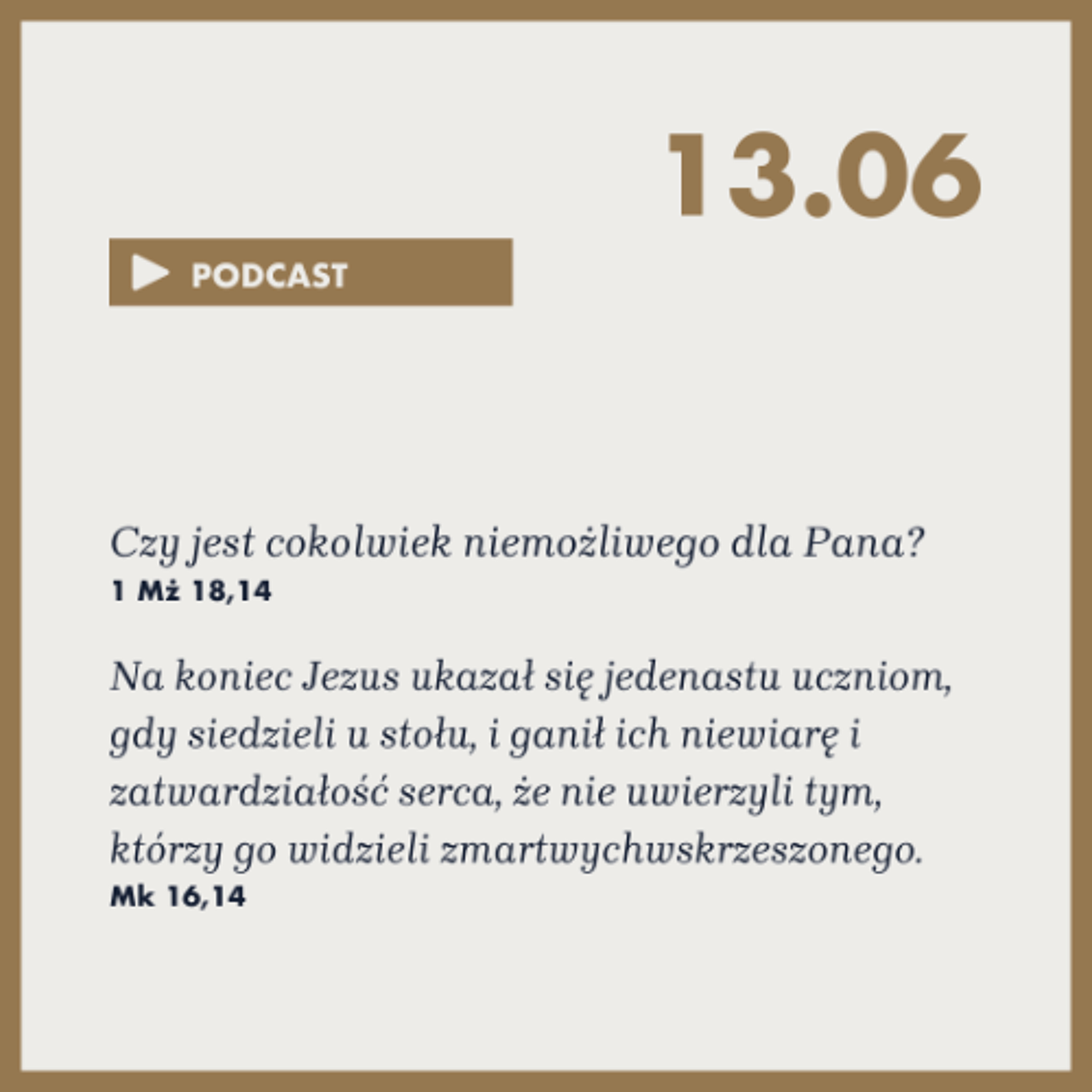 Poranek ze Słowem na 13 czerwca 2025 episode artwork