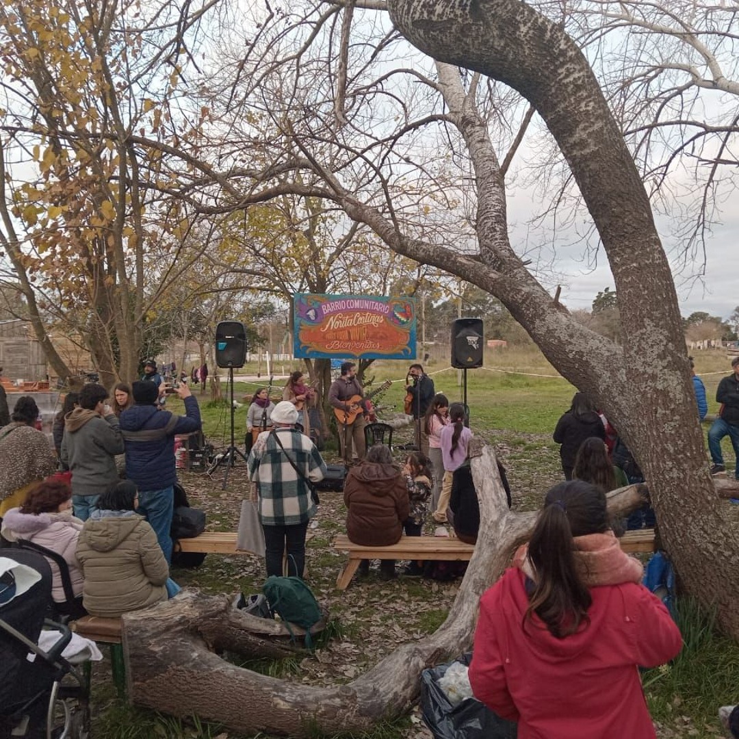 Entrevistas en el segundo cumpleaños del barrio comunitario Norita Cortiñas 8-6-2025