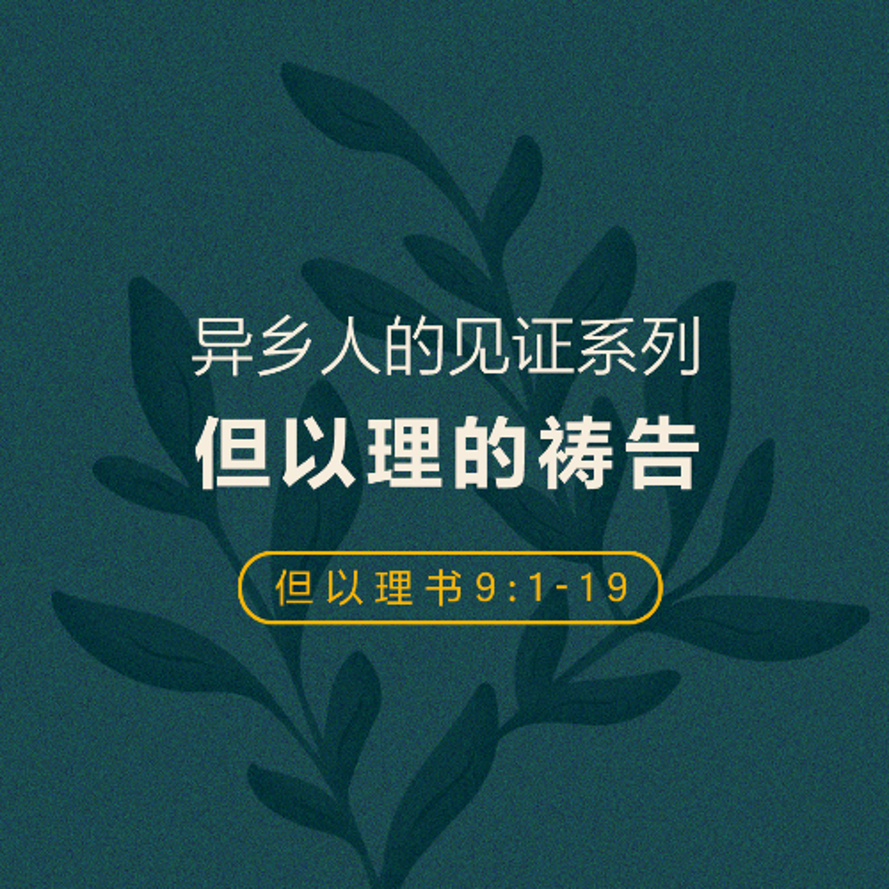 07/20/2025 【异乡人的见证】但以理的祷告（但 9:1-19） —— 王唯权 牧师 episode artwork