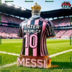 Lionel Messi Inter Miami CF Whiskey Bottle