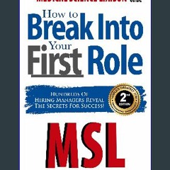 *DOWNLOAD$$ ❤ The Medical Science Liaison Career Guide: How to Break Into Your First Role {read on