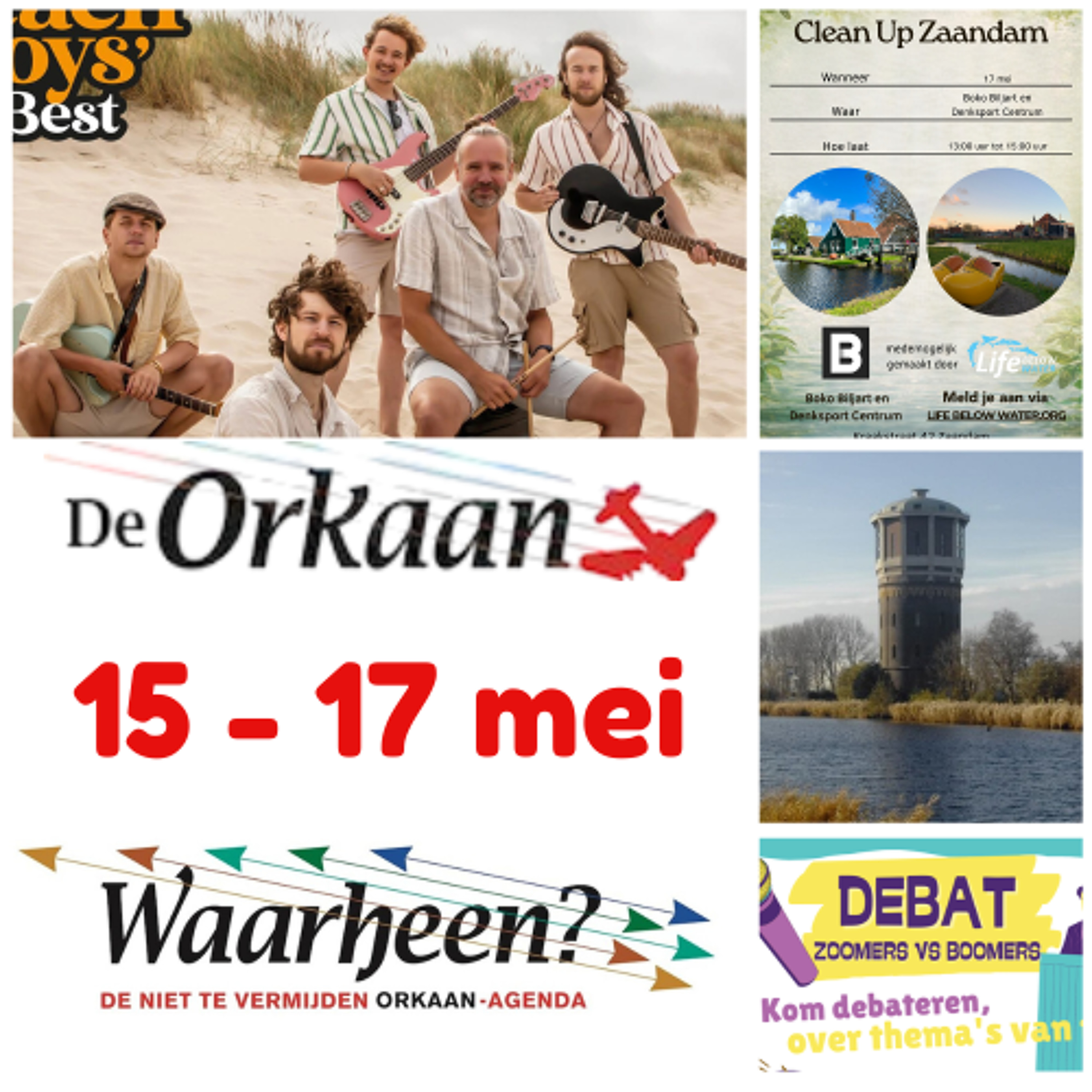 Waarheen - Zaanse uitgaanstips van De Orkaan (15 - 17 mei)