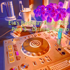 ela's birthday bash 2025 | part 3 - driving techno (dj set)