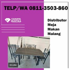 TELP/WA 0811-3503-860, Distributor Meja Makan Kaca Merah Malang