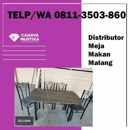 TELP/WA 0811-3503-860, Distributor Meja Makan Kaca Merah Malang