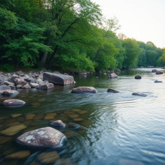 Soothed by the River’s Piano Melody