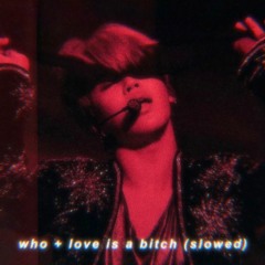 who x love is a bitch (slowed)