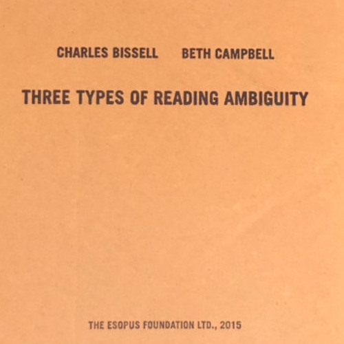 The Wrens - Three Types of Reading Ambiguity