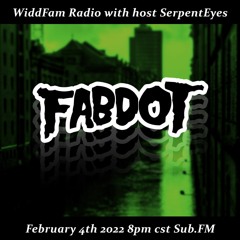 Fabdot Guest Mix for WiddFam Radio on Sub.FM