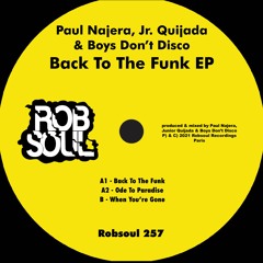 Paul Najera, Jr. Quijada & Boys Don't Disco - When You're Gone [Robsoul] [MI4L.com]