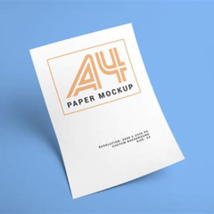 A4 Paper Mockup Free Kostenlos Downloaden