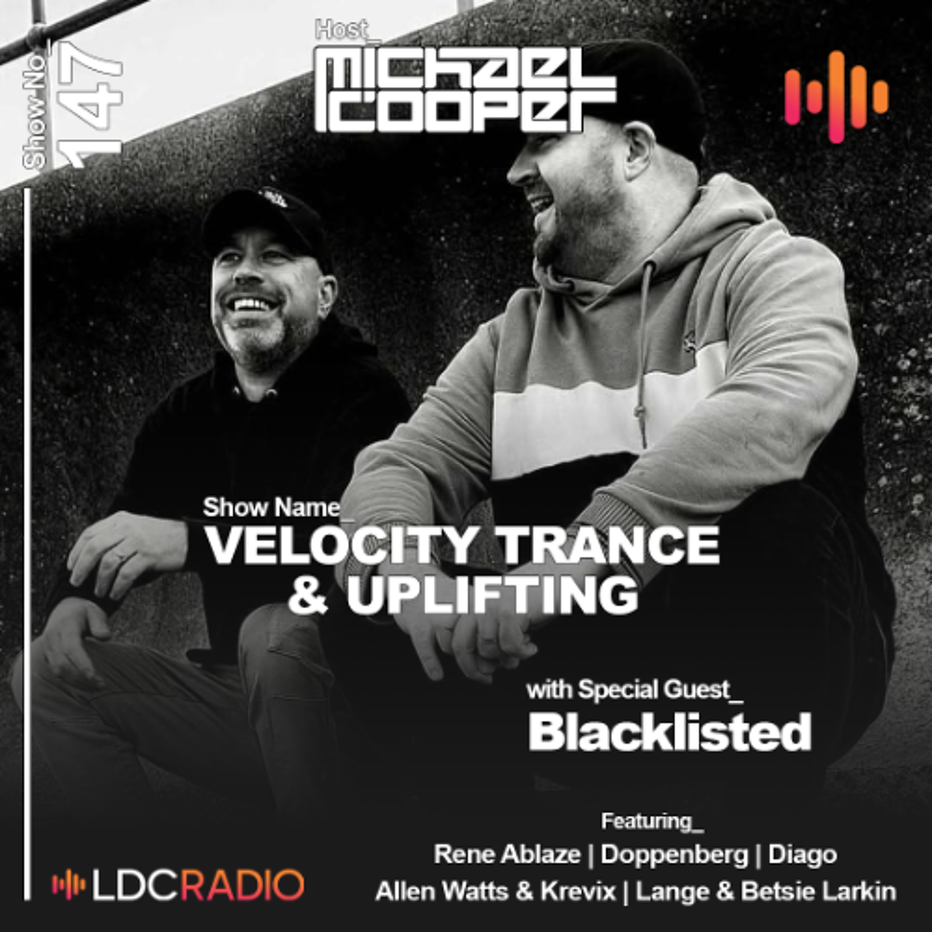 Velocity Trance & Uplifting 147 with special guest Blacklisted - 16/06/26 episode artwork