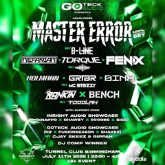 (CDRAY) GOTECK AUDIO: MASTER ERROR (100% PROD SET) W B-LINE & MORE COMP ENTRY